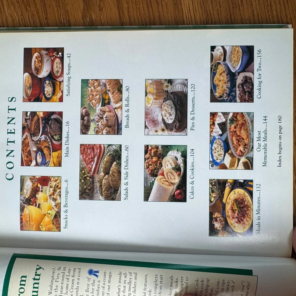 The Best of Country Cooking 2000 Cookbook Reiman Publications Hardcover‎ Gingham